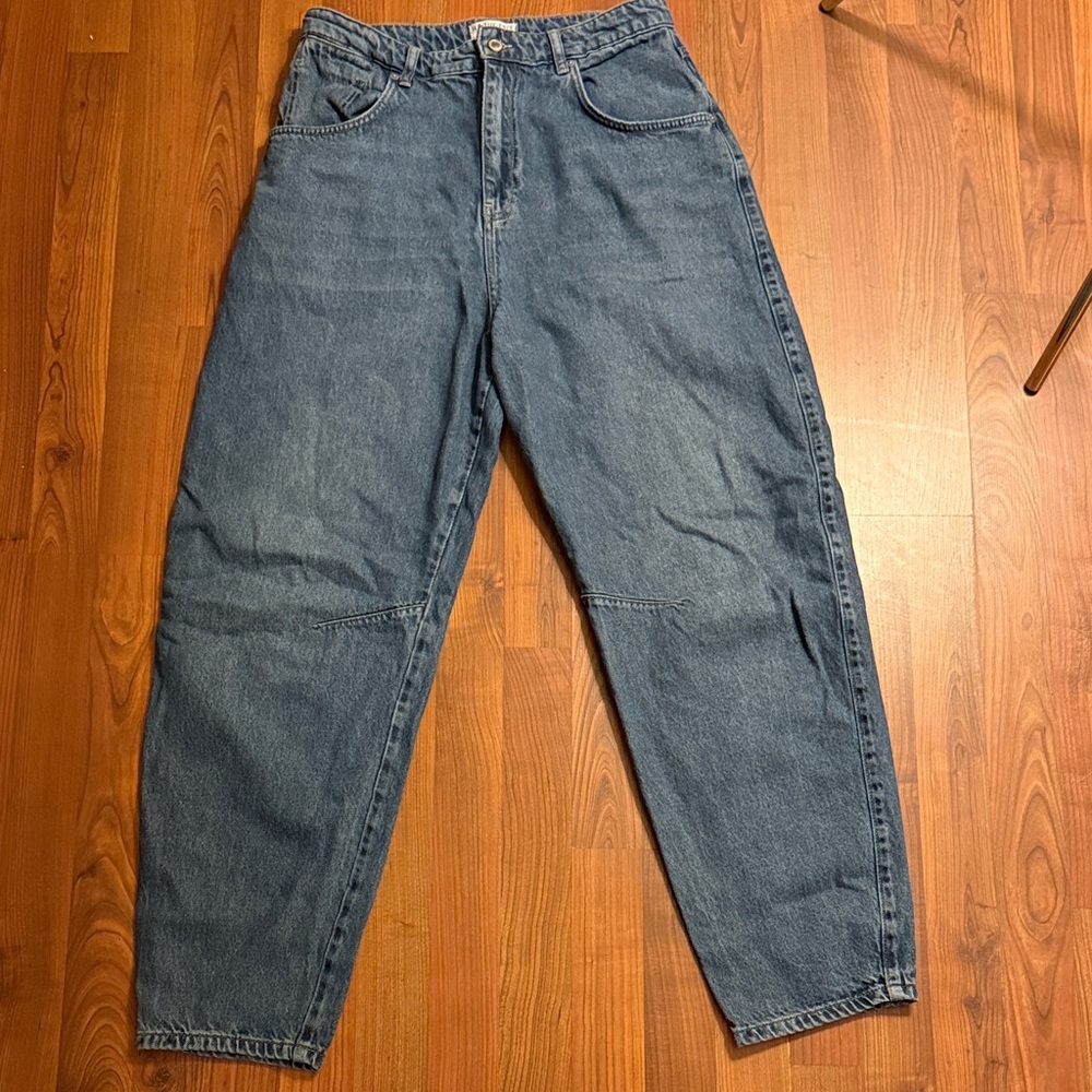 We The Free Jeans Women Blue Augusta High Rise Slim Barrel Tapered Y2K Denim